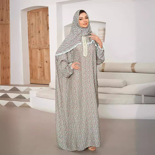 Printed Floral Prayer Set