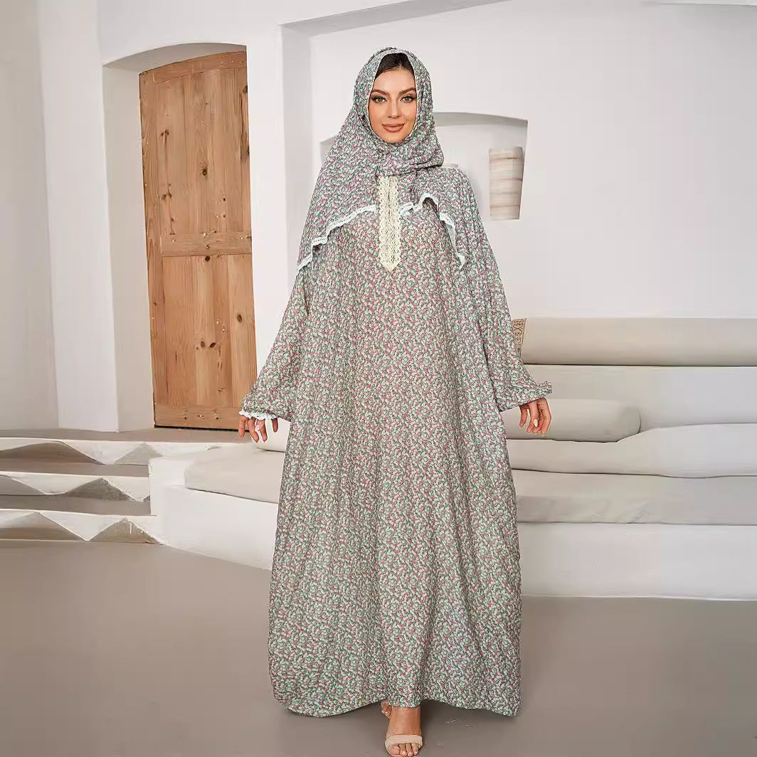 Printed Floral Prayer Set