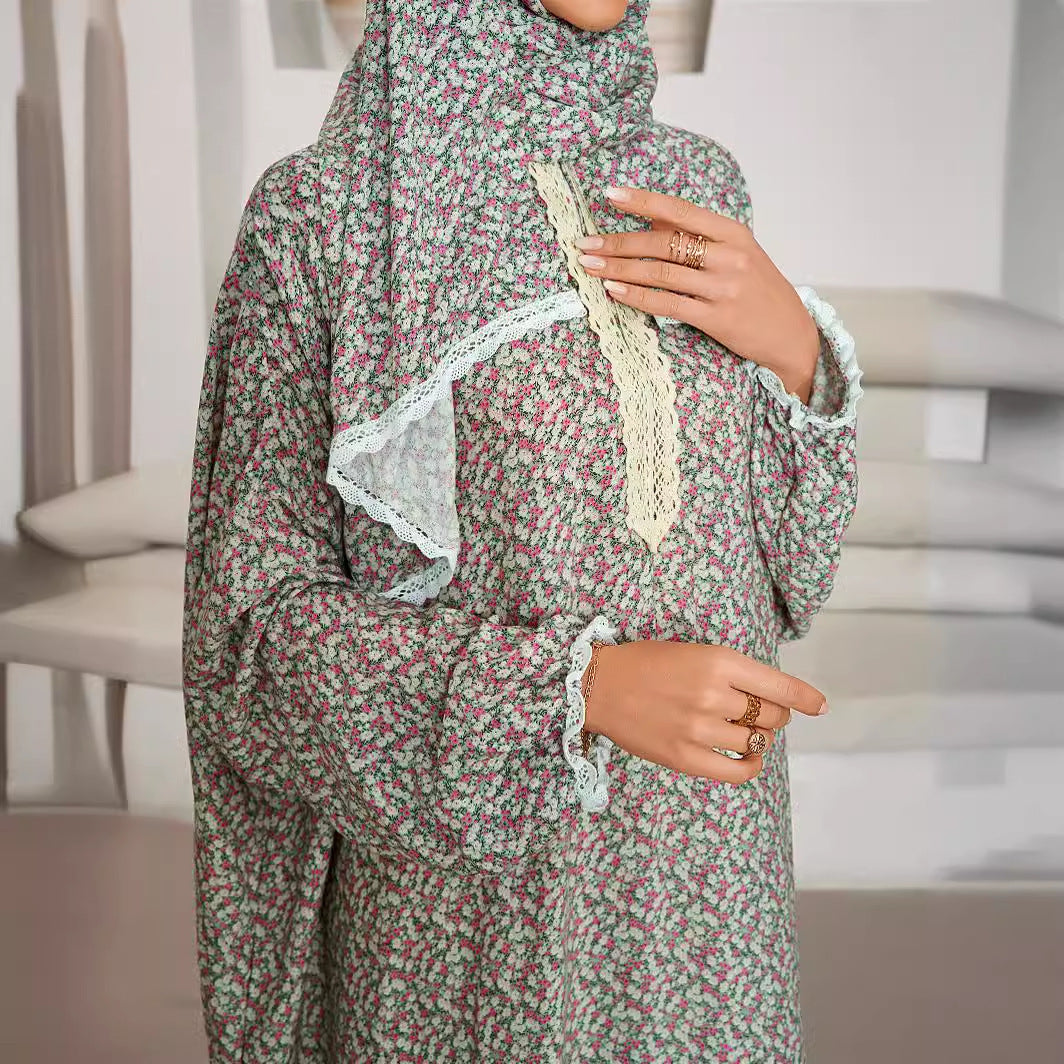 Printed Floral Prayer Set