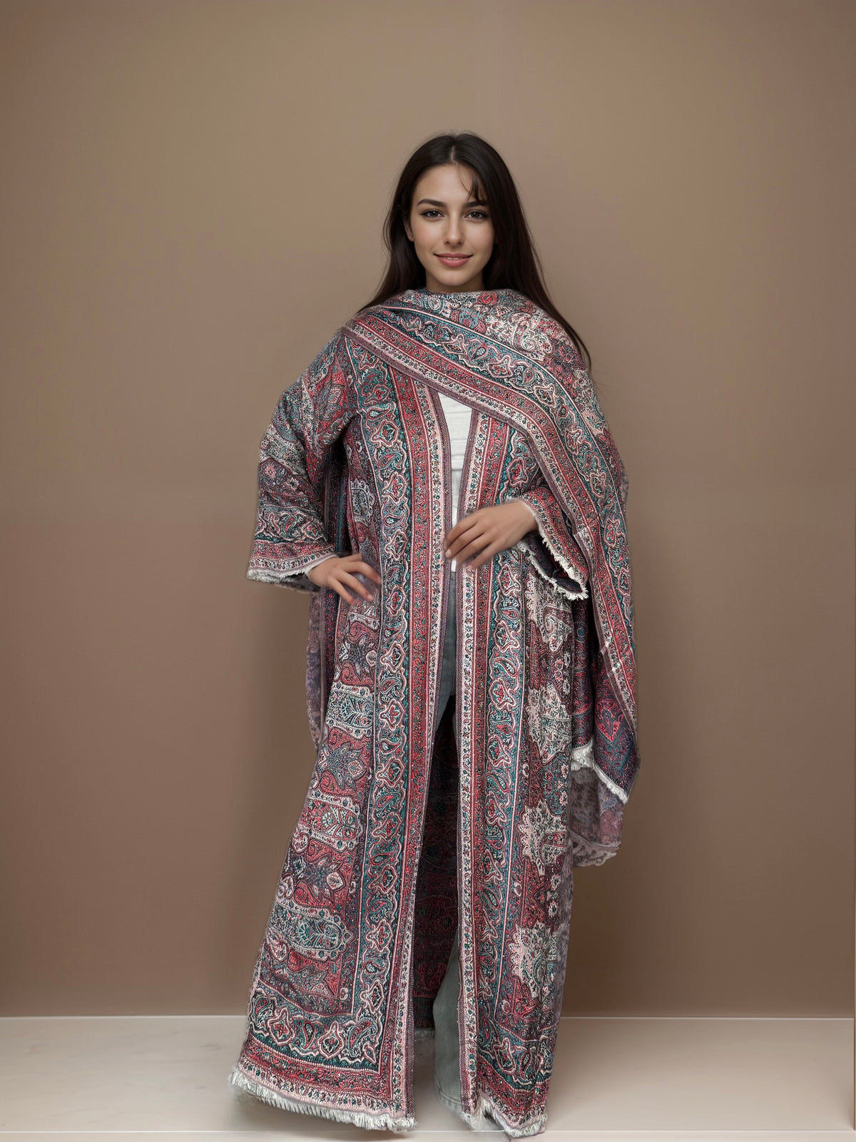 Premium Pashmina Embellished Abaya