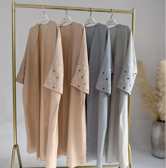 Heart Bisht Robe - Neutral Collection