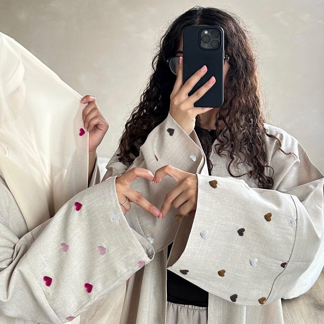 Heart Bisht Robe - Neutral Collection