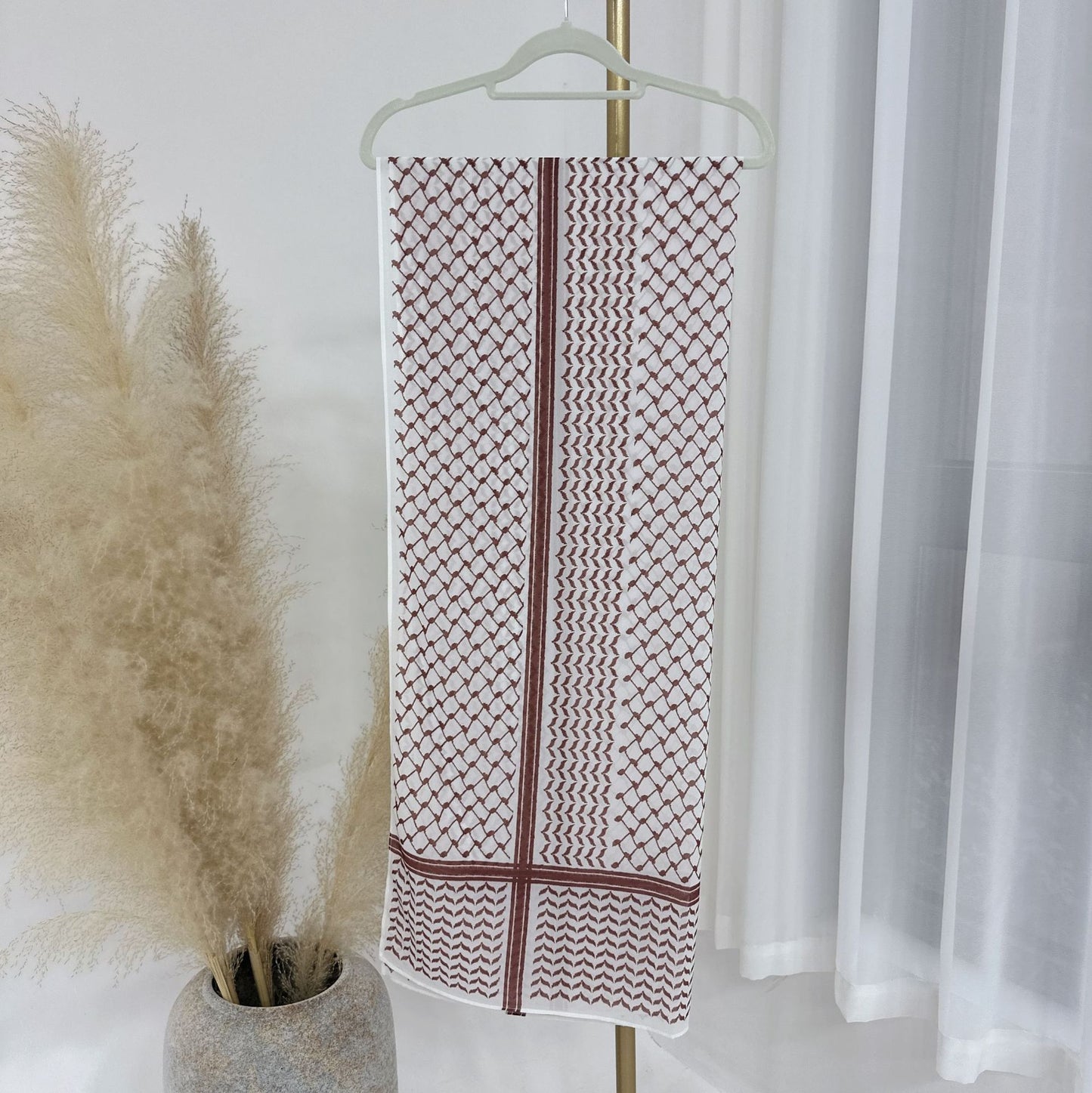 Keffiyeh Printed Chiffon Hijab