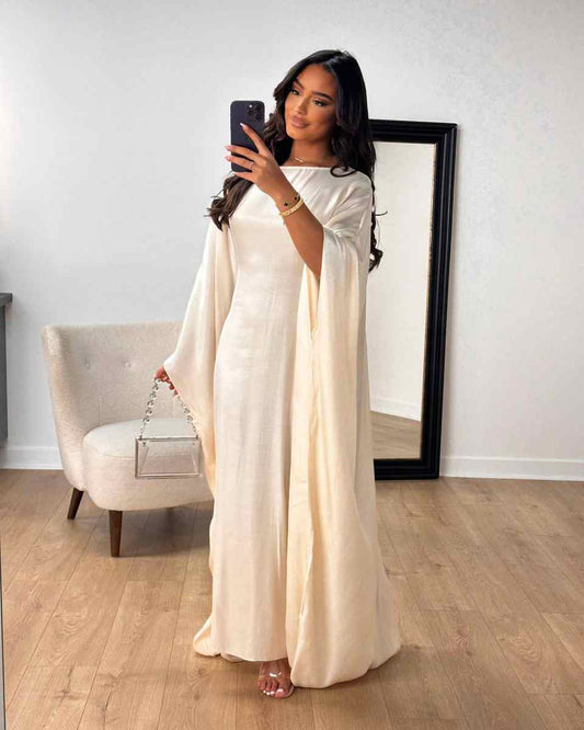 SELENA - Shimmery Butterfly Inner-Tie Abaya