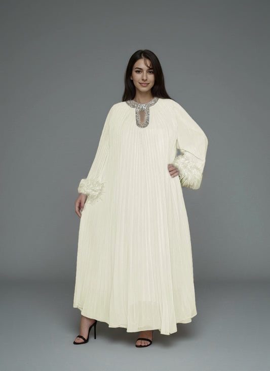 Alyra - Embellished Modest Dress