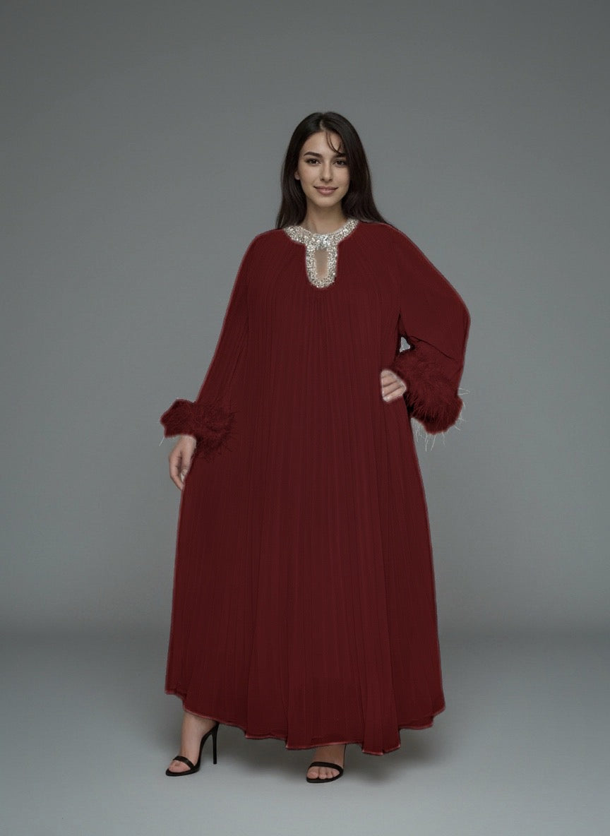 Alyra - Embellished Modest Dress
