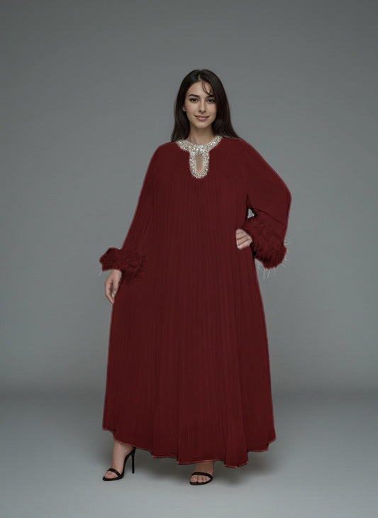 Alyra - Embellished Modest Dress
