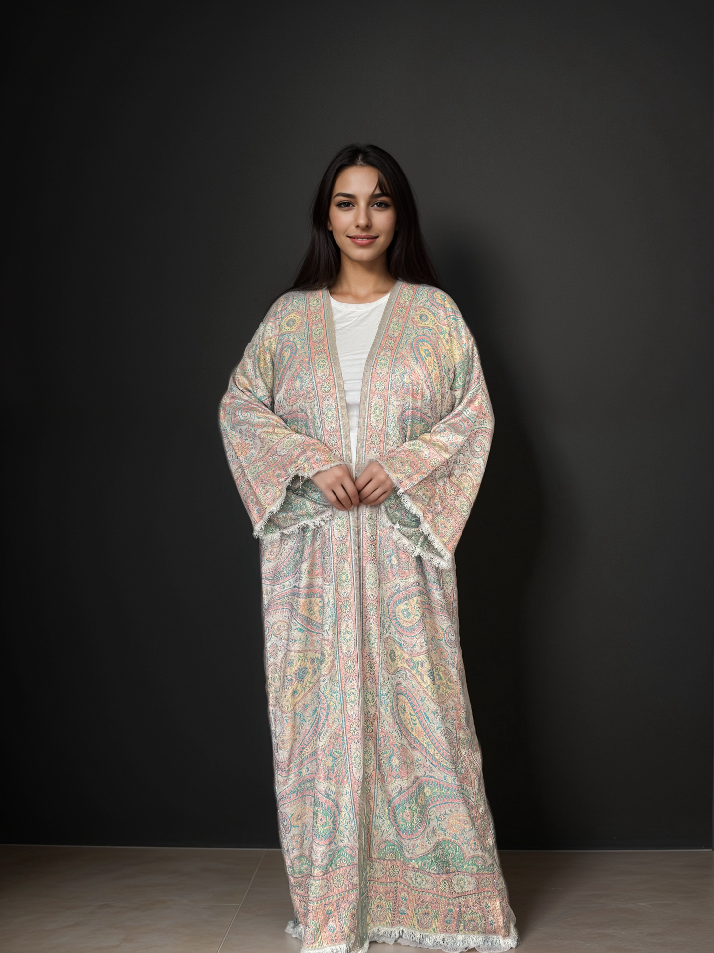 Premium Pashmina Embellished Abaya