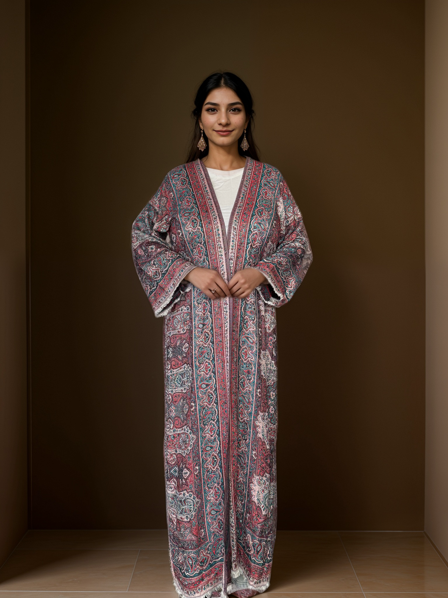Premium Pashmina Embellished Abaya