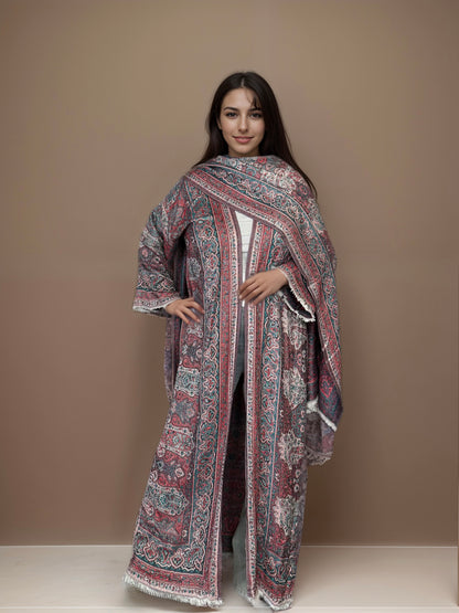 Premium Pashmina Embellished Abaya