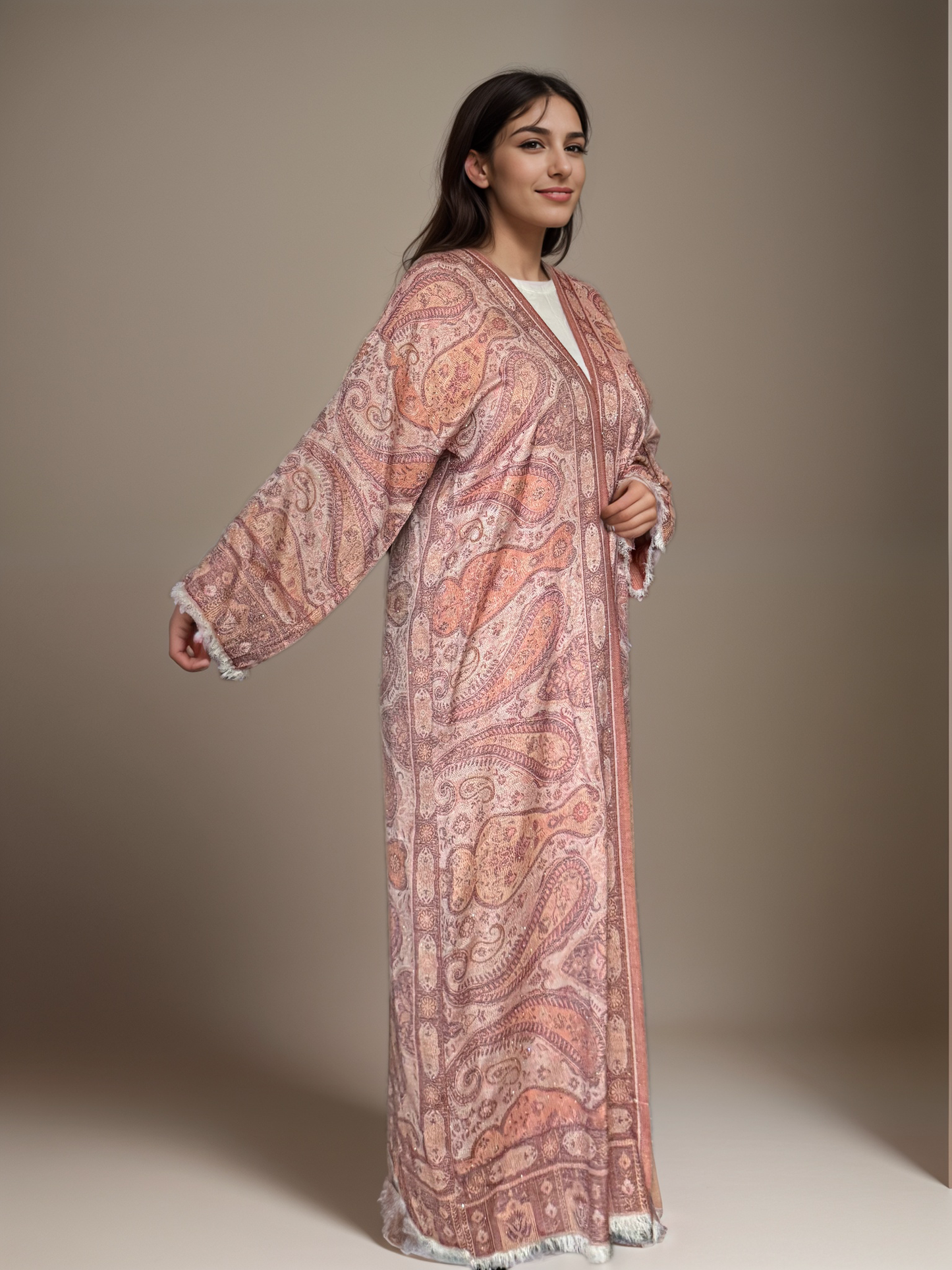 Premium Pashmina Embellished Abaya