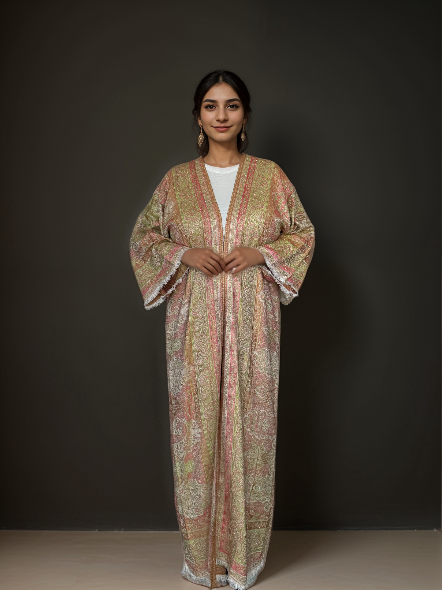 Premium Pashmina Embellished Abaya