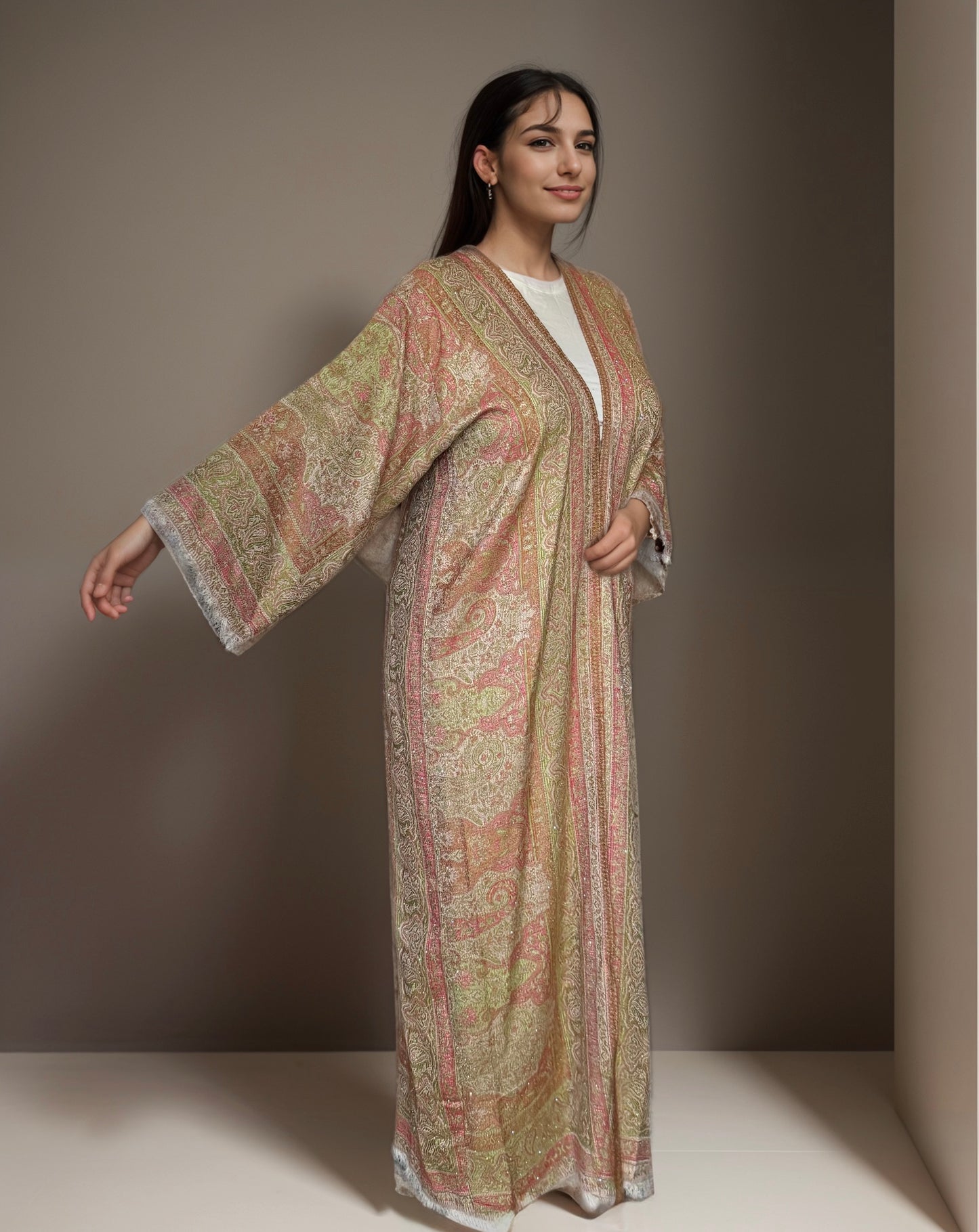 Premium Pashmina Embellished Abaya
