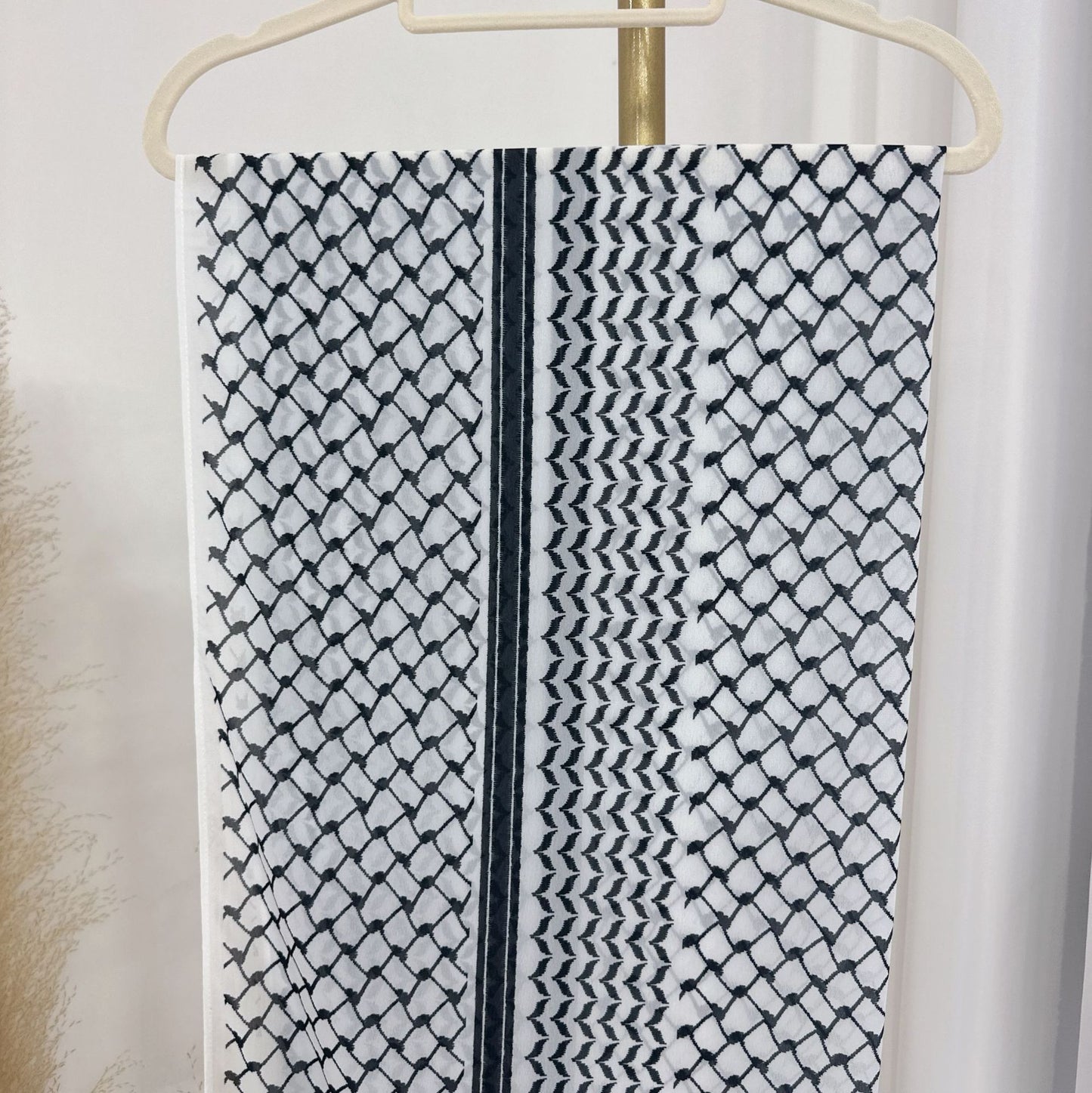 Keffiyeh Printed Chiffon Hijab