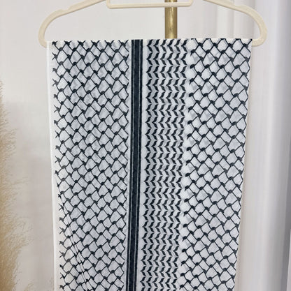 Keffiyeh Printed Chiffon Hijab