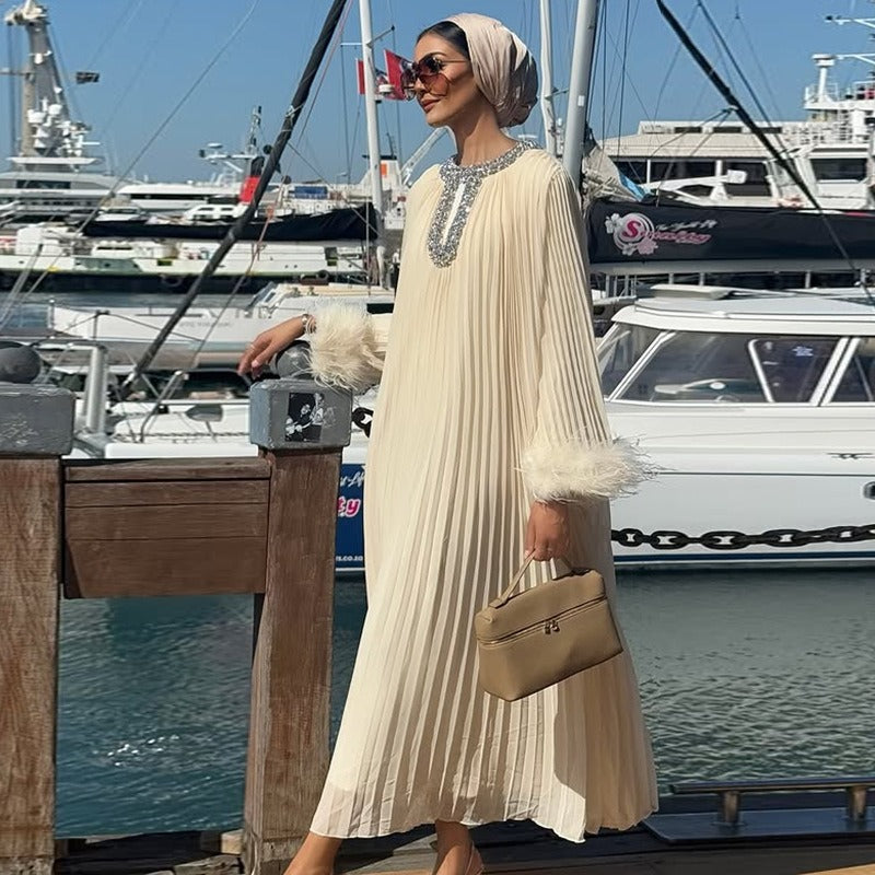 Alyra - Embellished Modest Dress