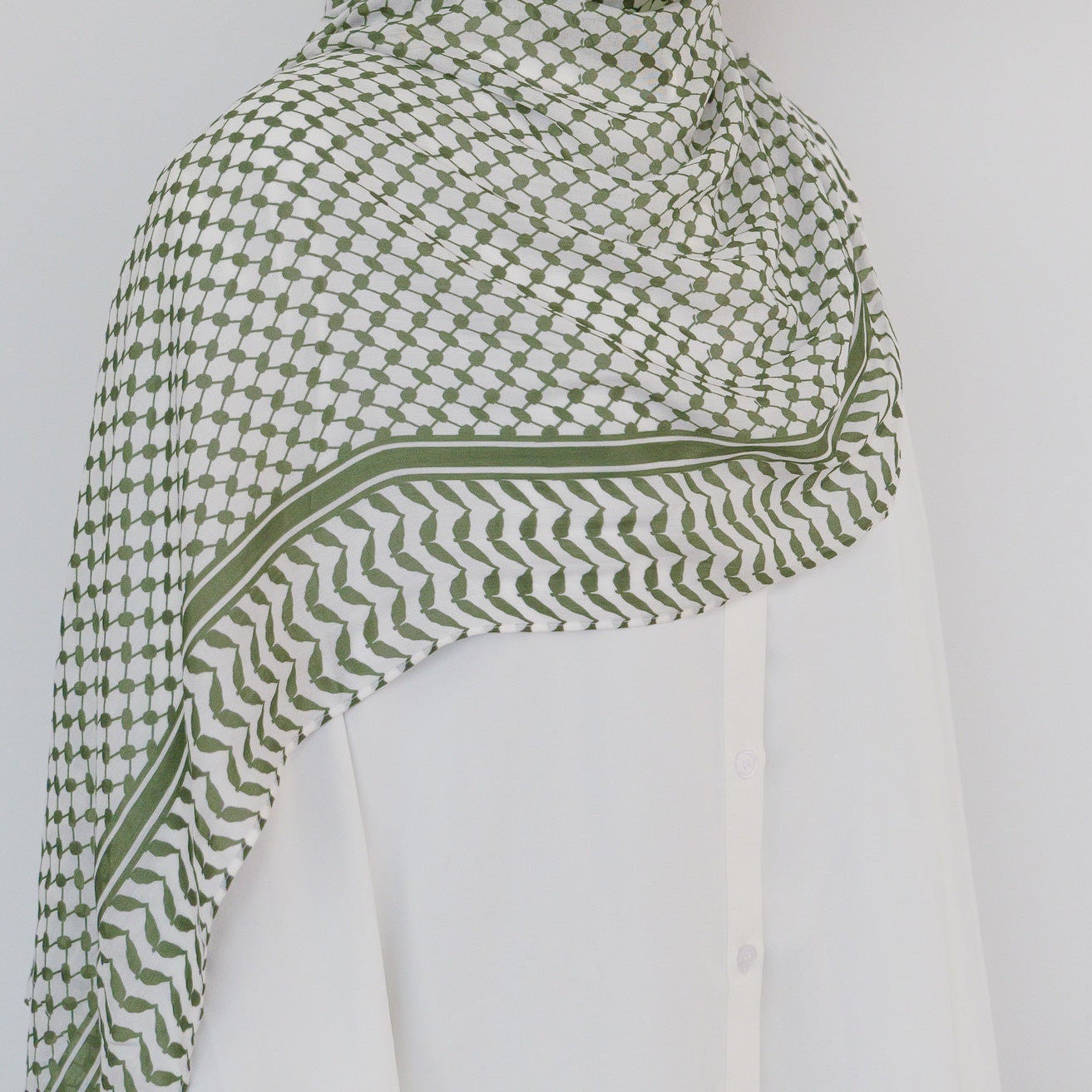 Keffiyeh Printed Chiffon Hijab