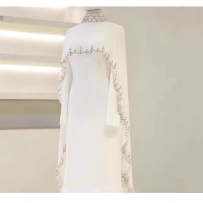 Marjan - Rhinestone Cape Abaya - Luxury 2-Piece Set